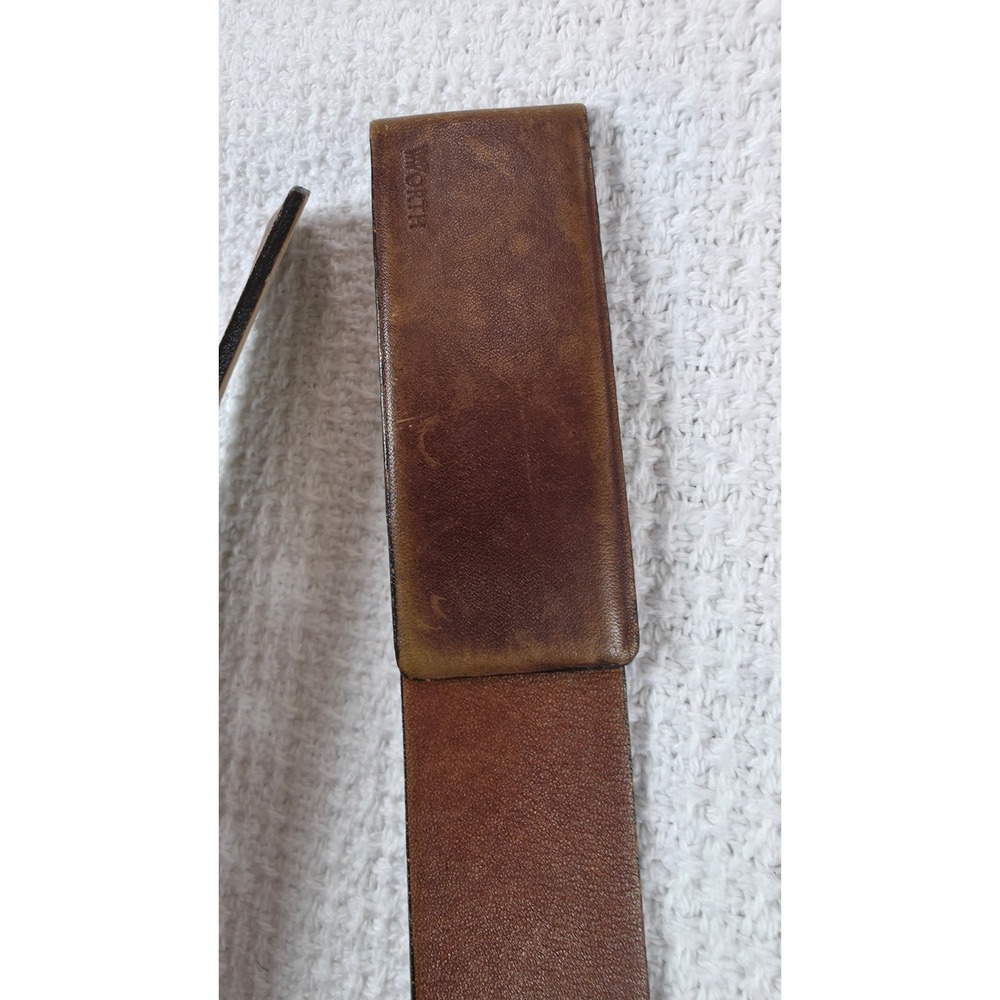 Worth Leather Belt Women S Brown Slide Buckle USA